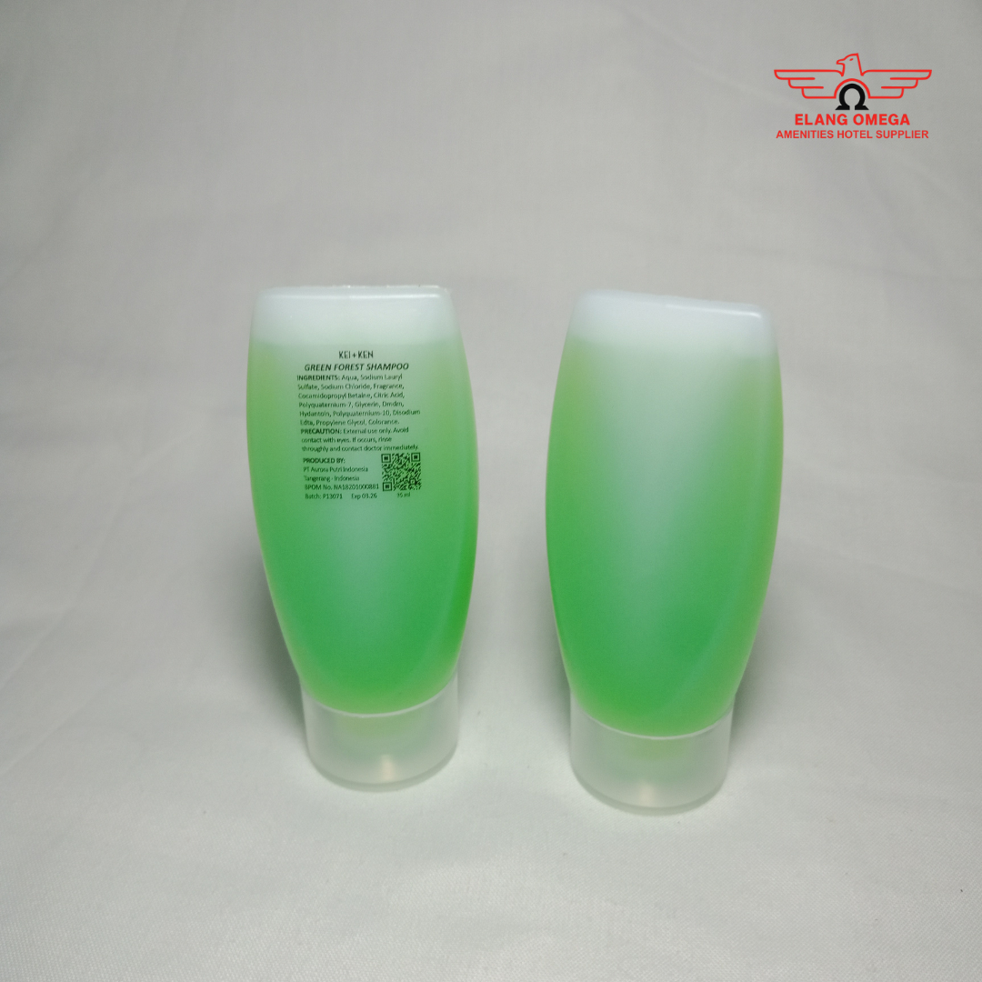 [100 pcs] Shampoo tube 35 ml Kei + Ken Green Forest