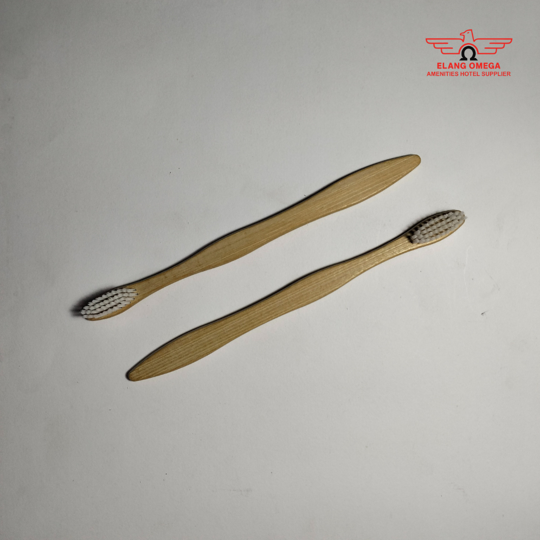 [100 pcs] Sikatnya saja Bambu 19cm / Bamboo toothbrush