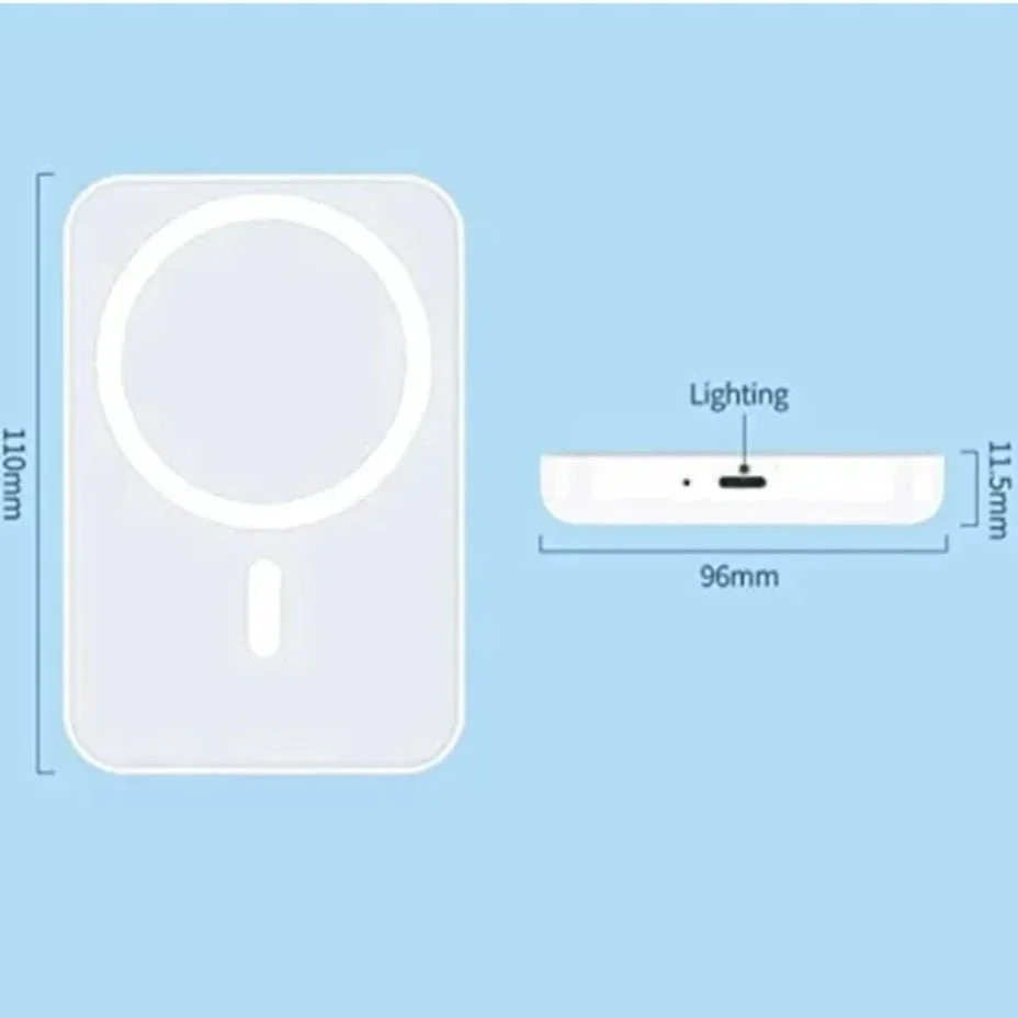 Apple Sleek & Compact Design for On-the-Go Charging: