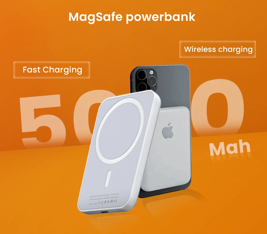 Apple Sleek & Compact Design for On-the-Go Charging: