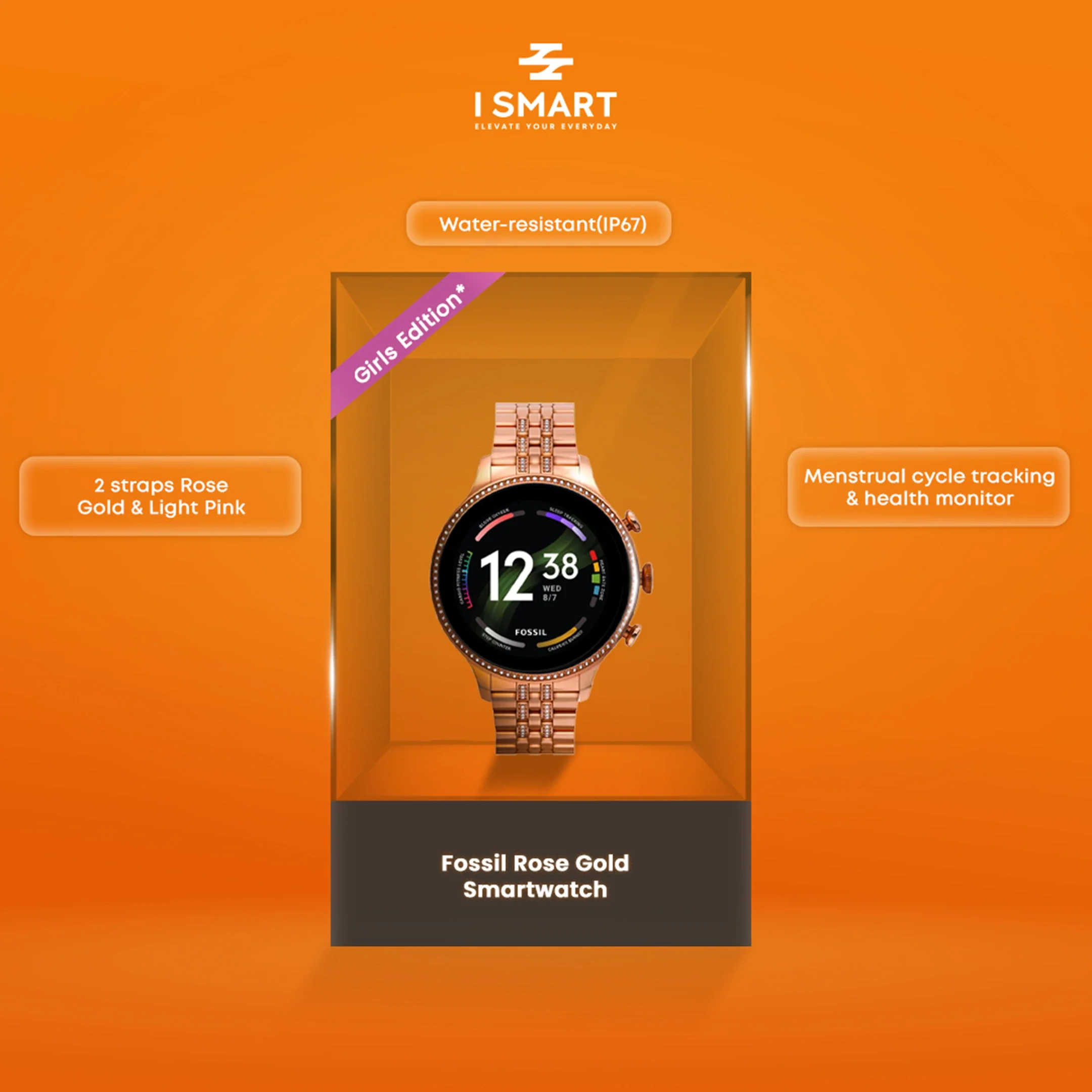 I Smart Fossill Rose Gold Smartwatch