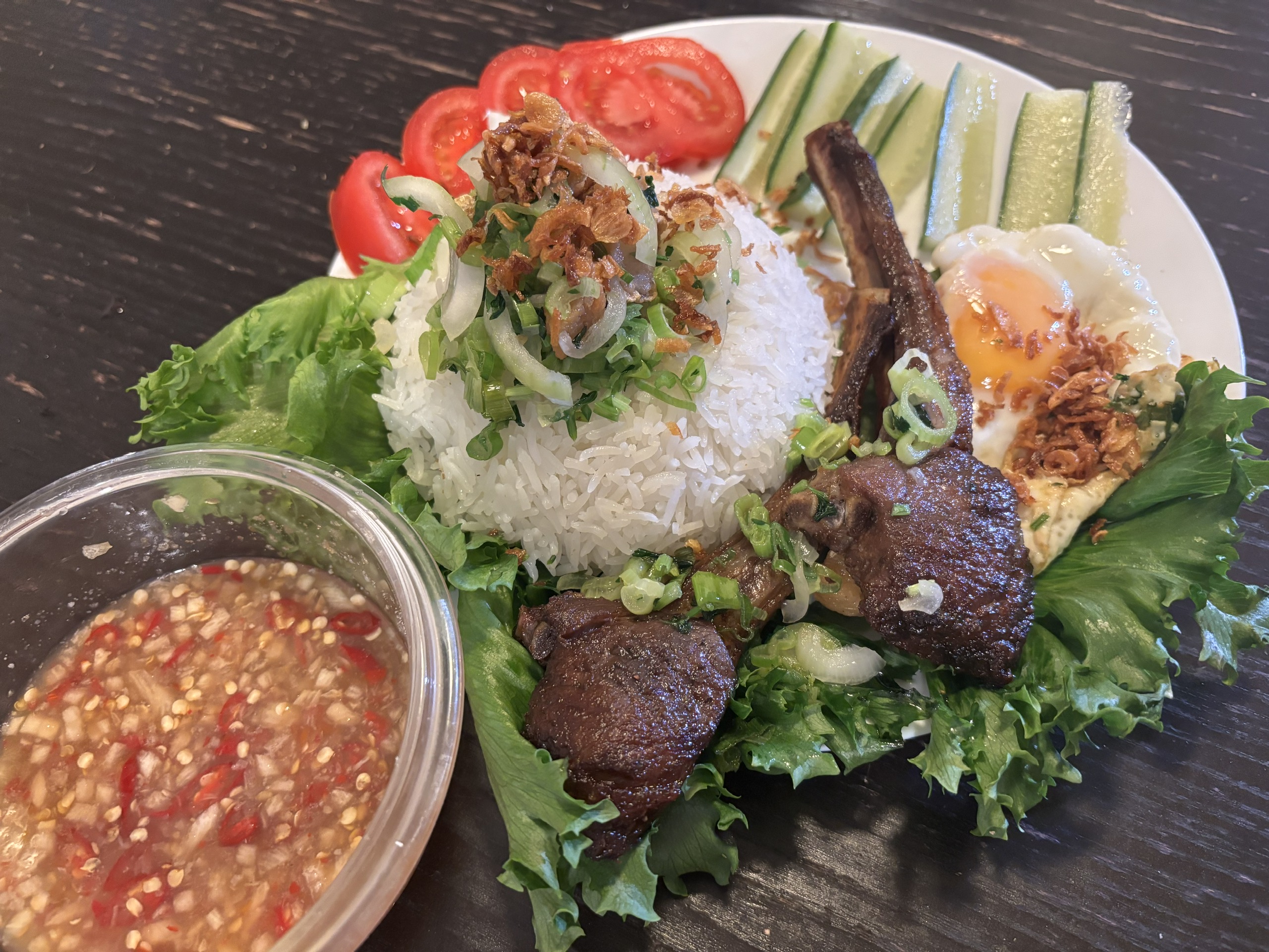 Vietnamese Grilled Lamb Rice (Delivery)