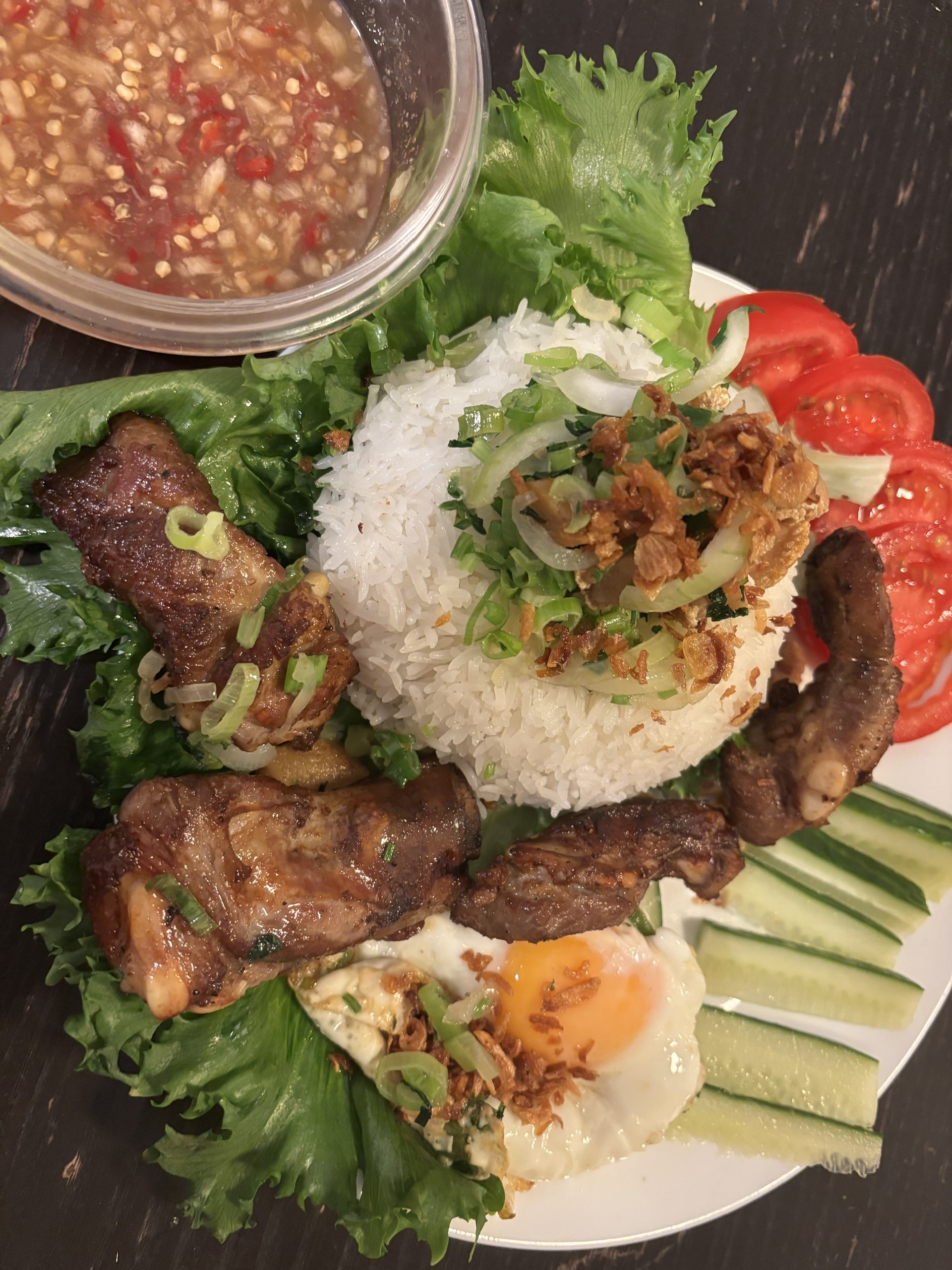  Grilled Tender Pork Rib Rice  (Delivery)