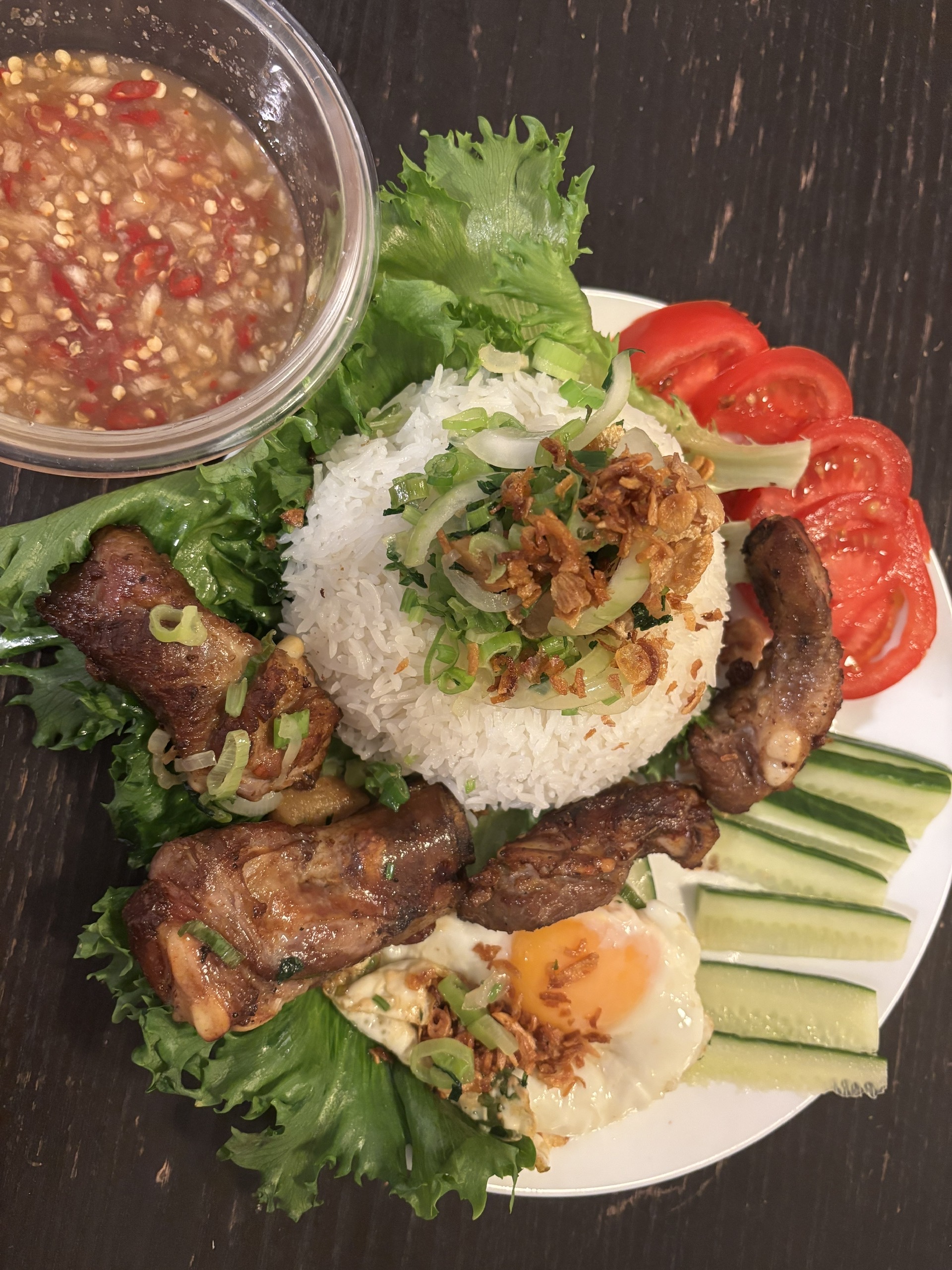 Grilled Tender Pork Rib Rice  (Pick up)