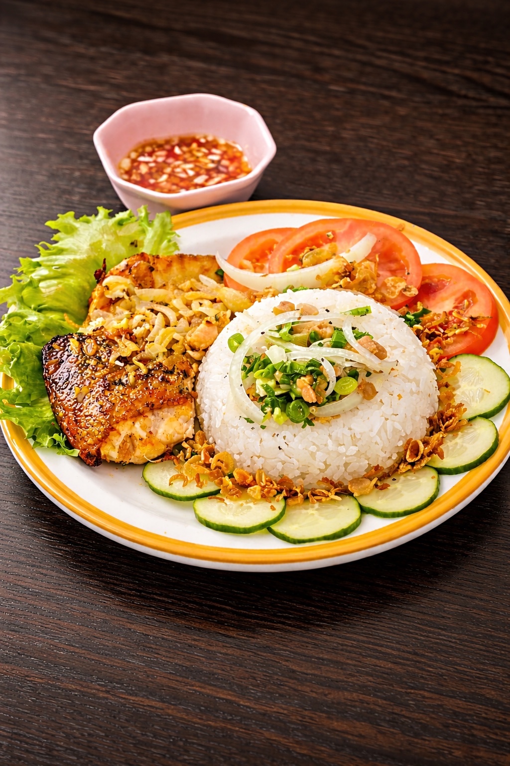 Pick-up (10% OFF)  Honey Garlic Butter Salmon Rice