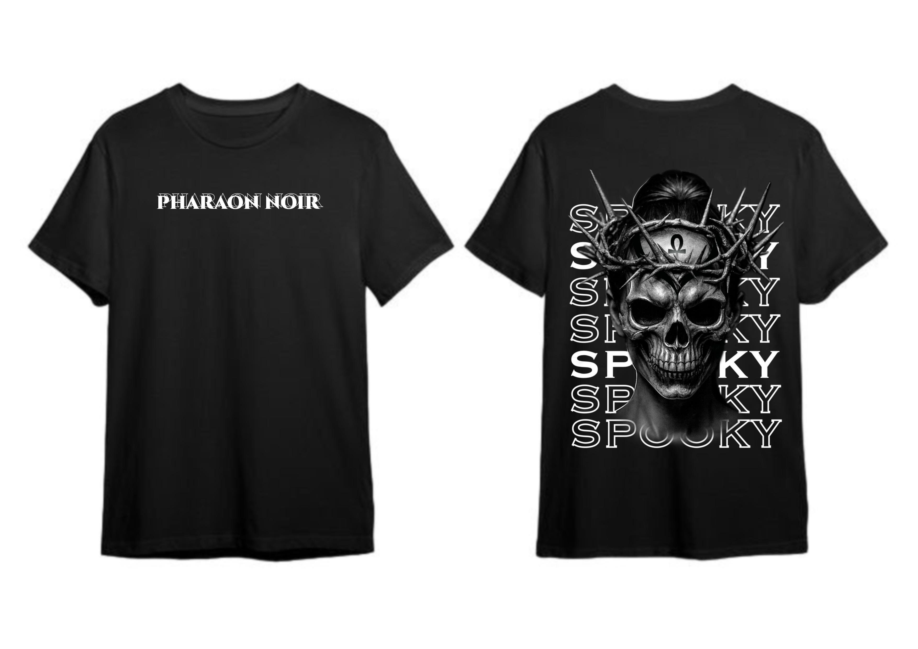 👻 T-shirt « PHARAON NOIR – SPOOKY EDITION » (Édition Limitée)