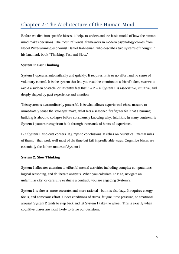 The Psychology of Smart Decisions