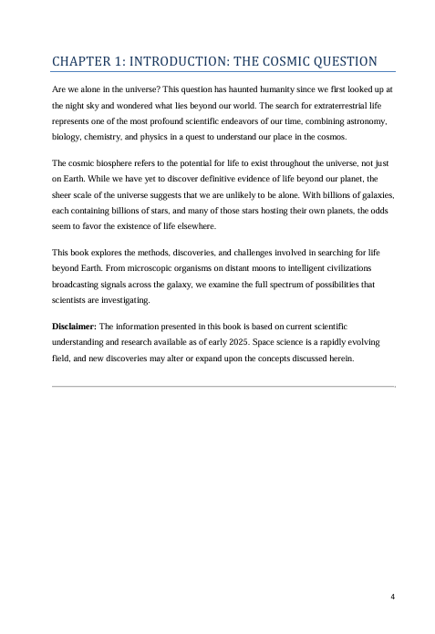 Searching the Cosmic Biosphere