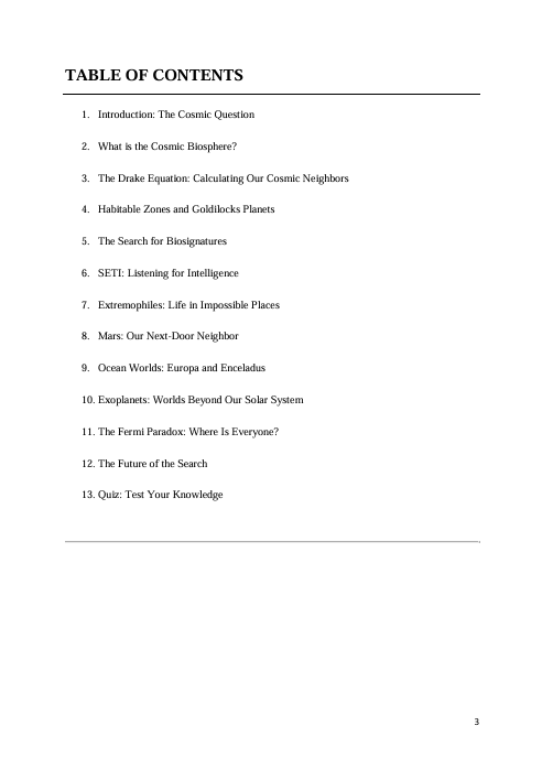 Searching the Cosmic Biosphere