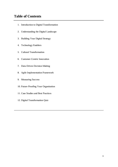 Digital Transformation Playbook