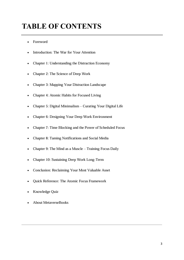 Eliminating Distractions in the Digital Age