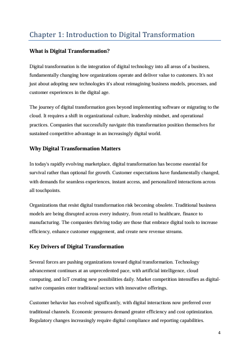 Digital Transformation Playbook