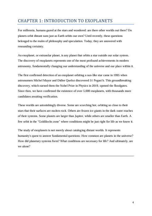 Exoplanets and Habitability