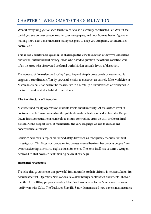 Manufactured Reality