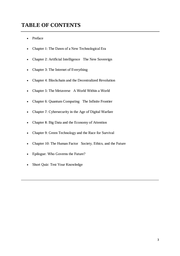 The New World Order of Technology