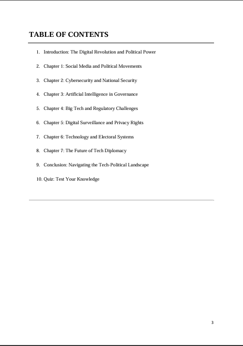 Tech & World Politics