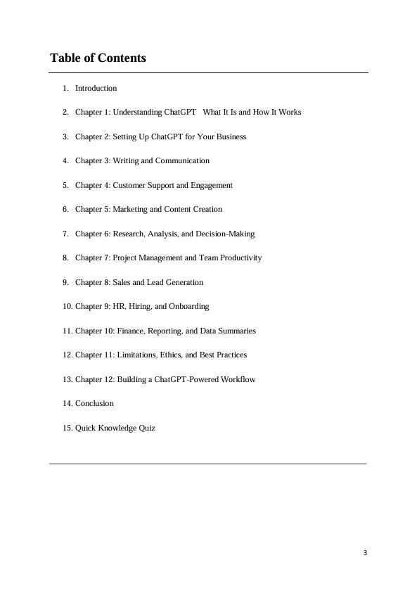 ChatGPT for Business Productivity