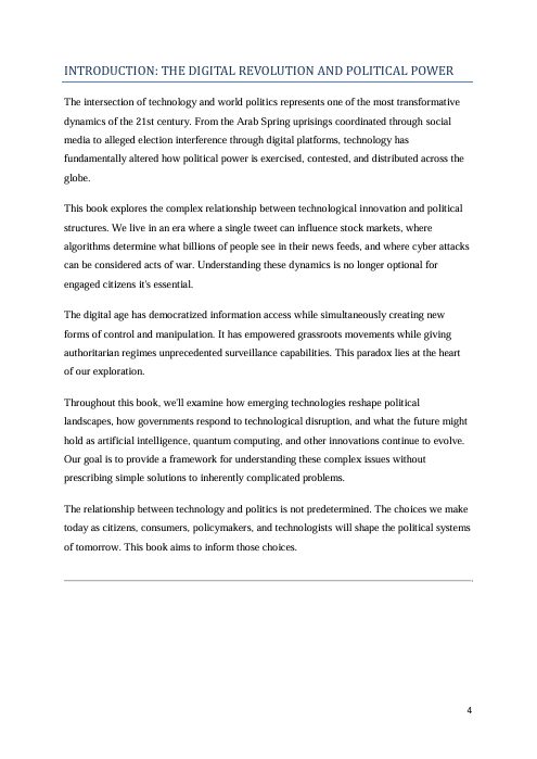 Tech & World Politics