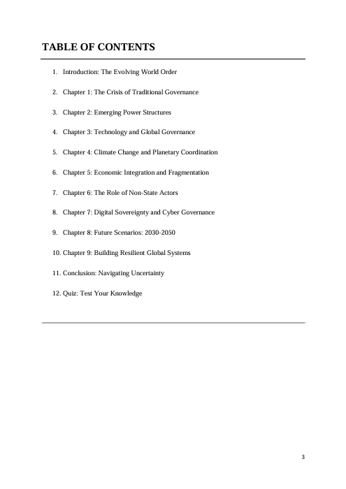 Future of Global Governance