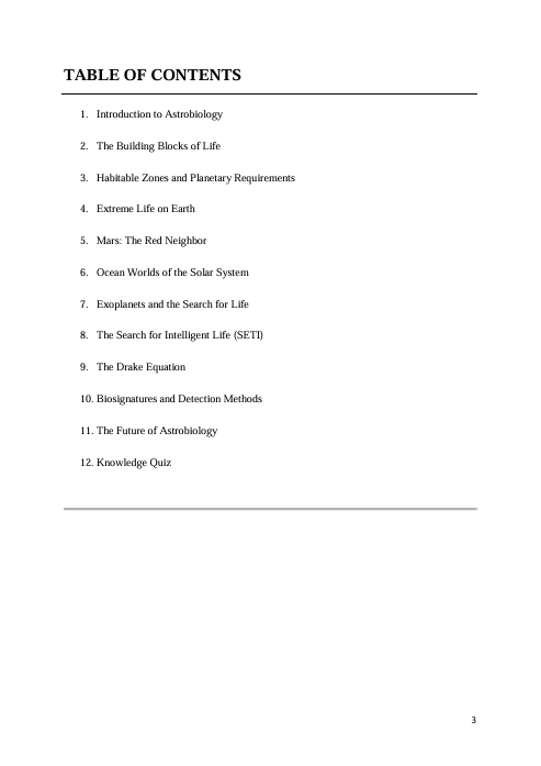 Astrobiology Essentials