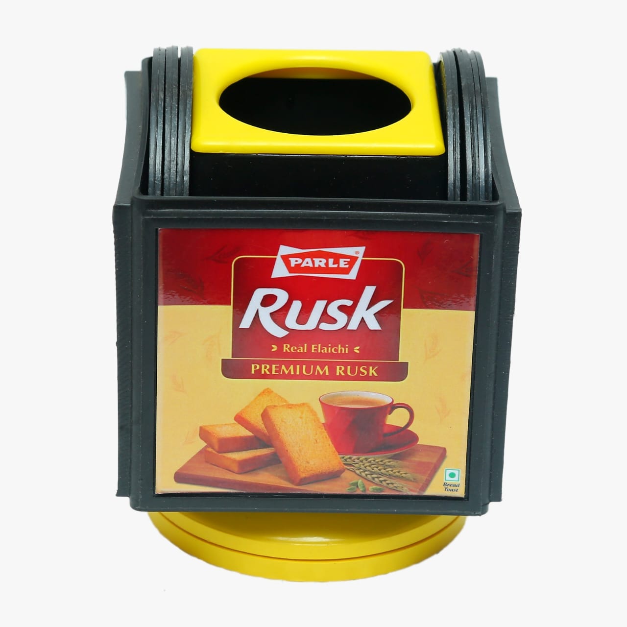 Revolving pen stand with coaster plates