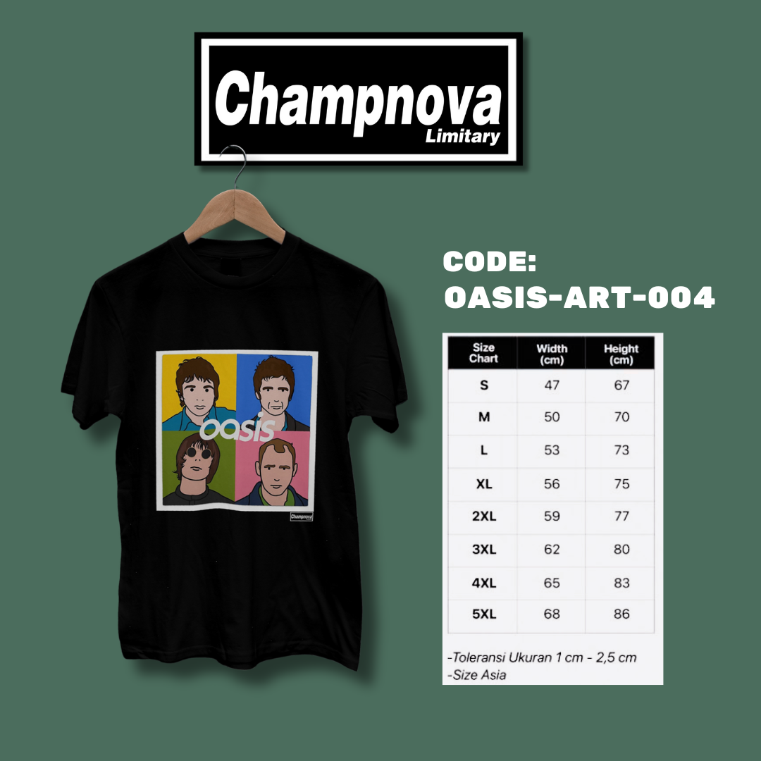 Oasis Art Graphic blur T-Shirt (PO)
