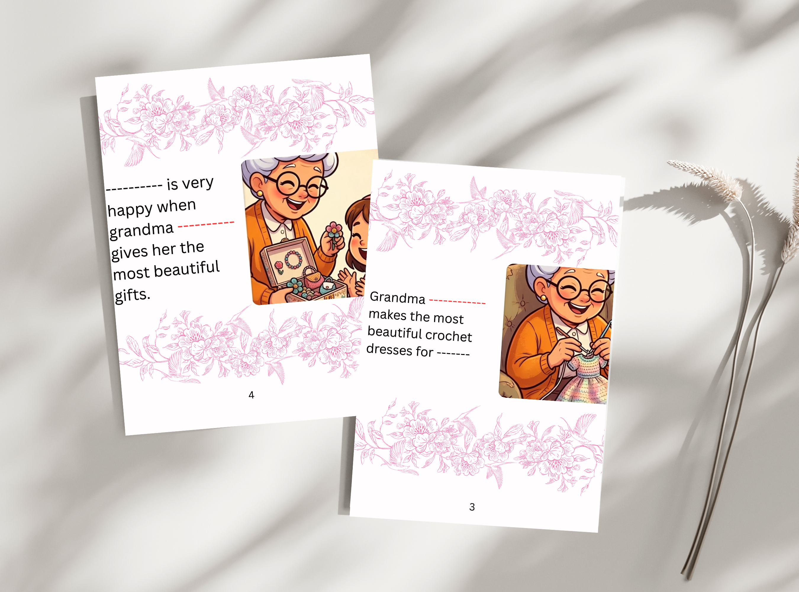 Grandma Mother's Day Personalized Story Book