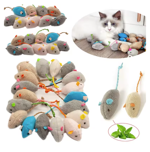 Catnip Mouse Toy Set