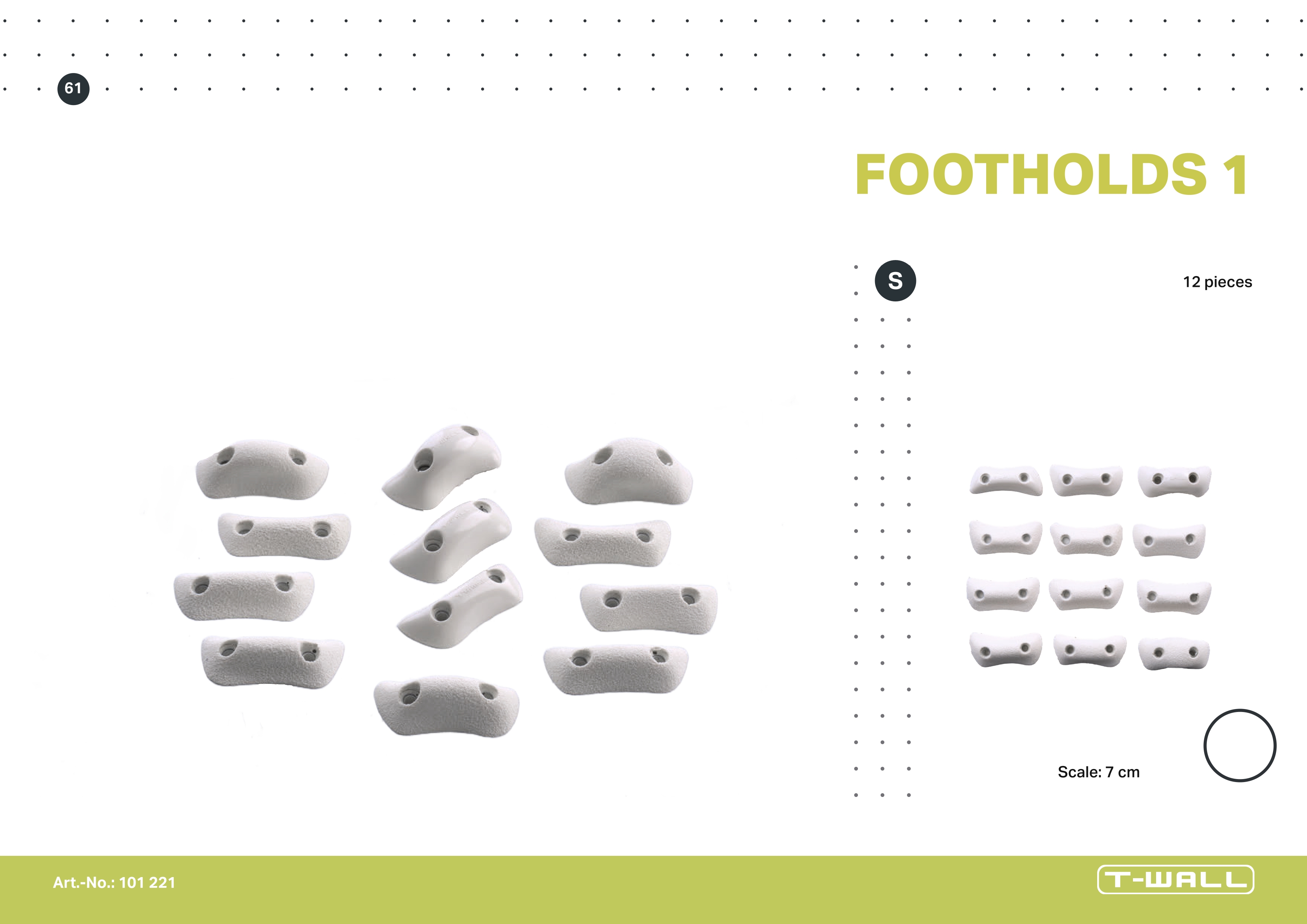 T-WALL BONES (PU) FOOTHOLDS 1