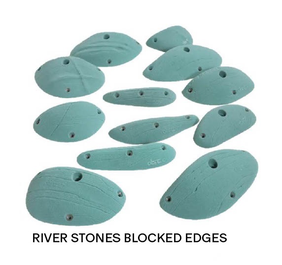 DECOY RIVER STONES BLOCKED EDGES