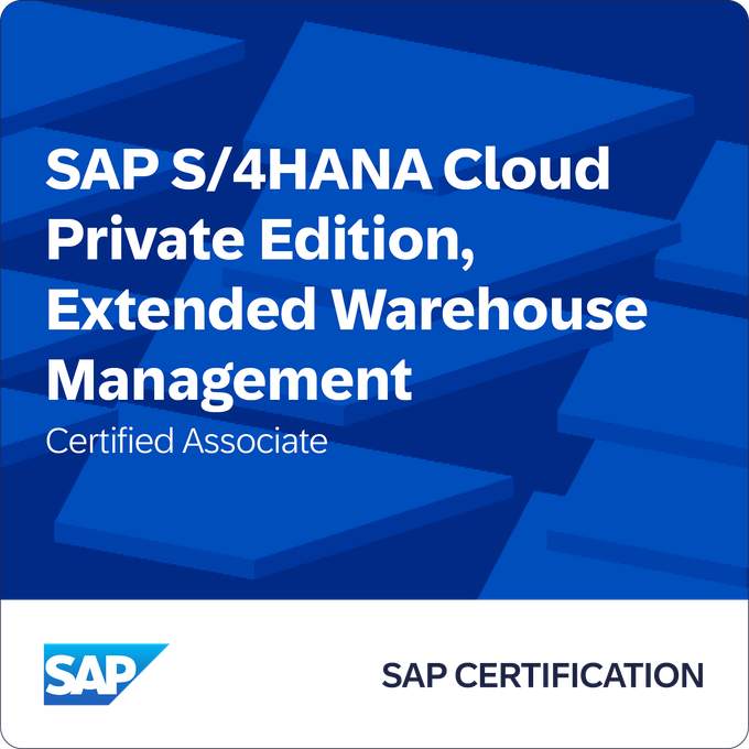 Certification SAP S/4HANA Cloud Private Edition, Extended Warehouse Management