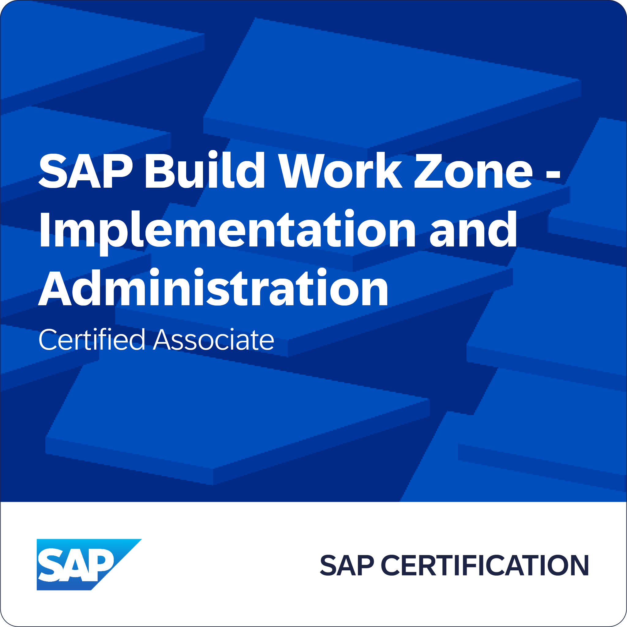 SAP Build Work Zone - Mise en œuvre et administration