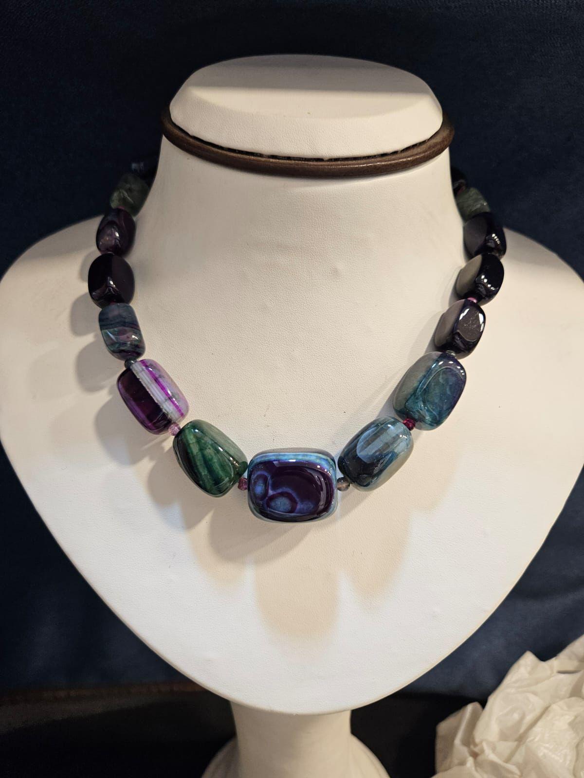 Handmade Gemstone Beaded Necklace