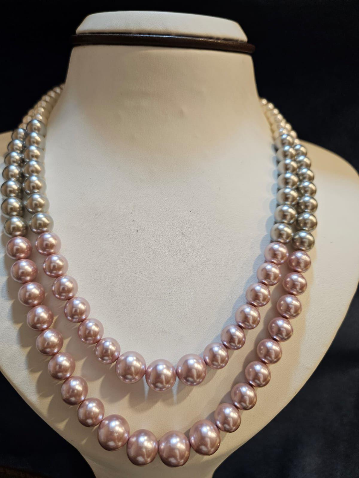 Elegant Pearl Bead Necklace Set
