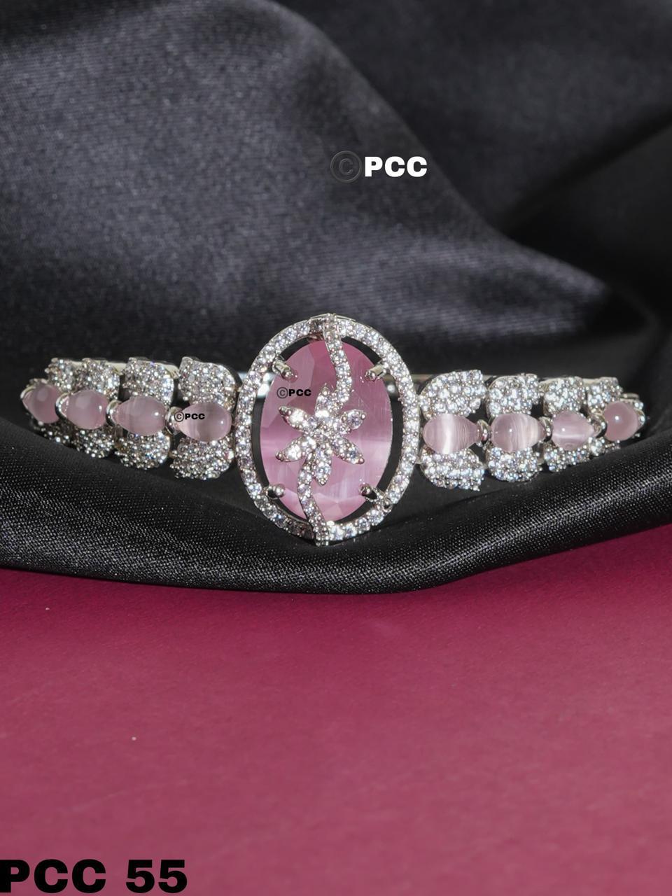 Elegant Pink Gemstone Bracelet