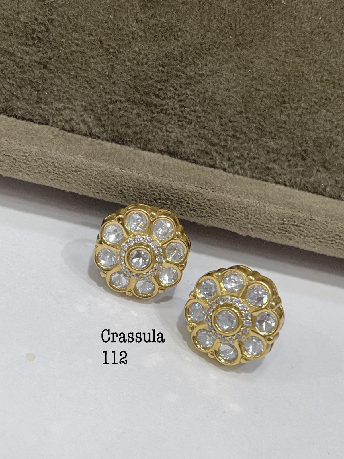 Crassula 112 Gold-Plated Stud Earrings