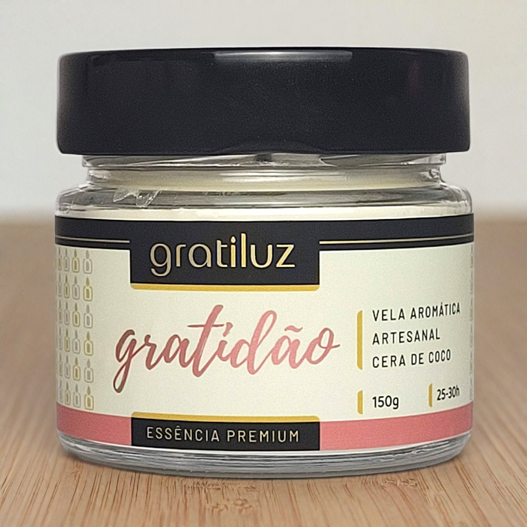 Vela Aromática Gratidão – Canela & Aconchego