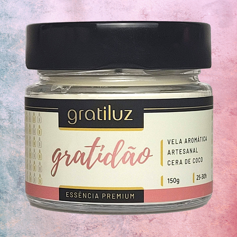 Vela Aromática Gratidão – Canela & Aconchego