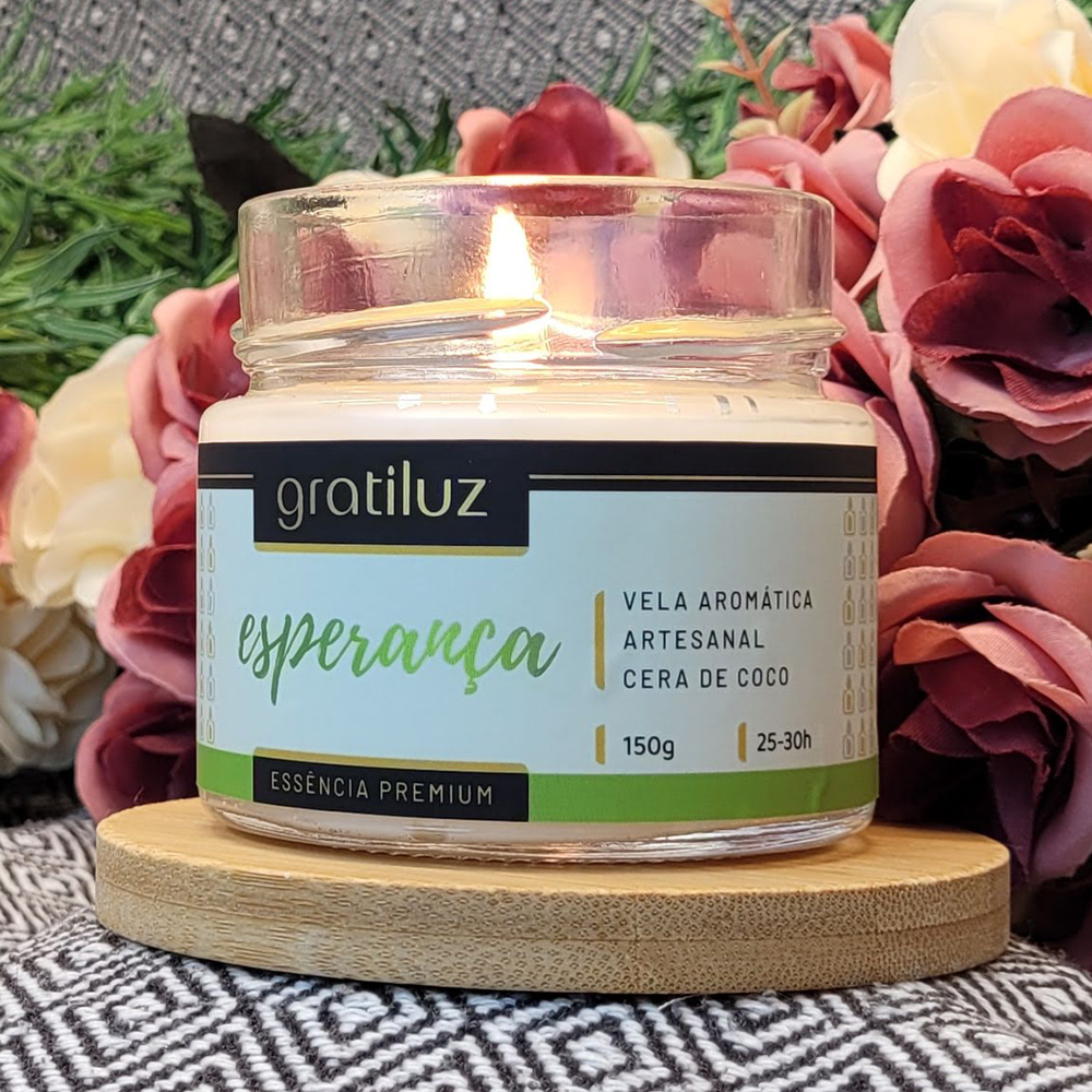 Vela Aromática Esperança – Figo & Renovação