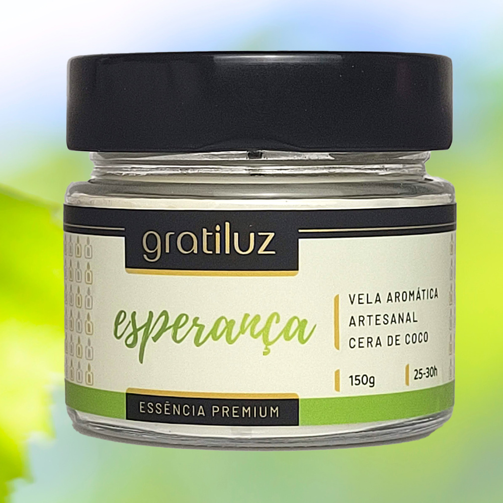 Vela Aromática Esperança – Figo & Renovação