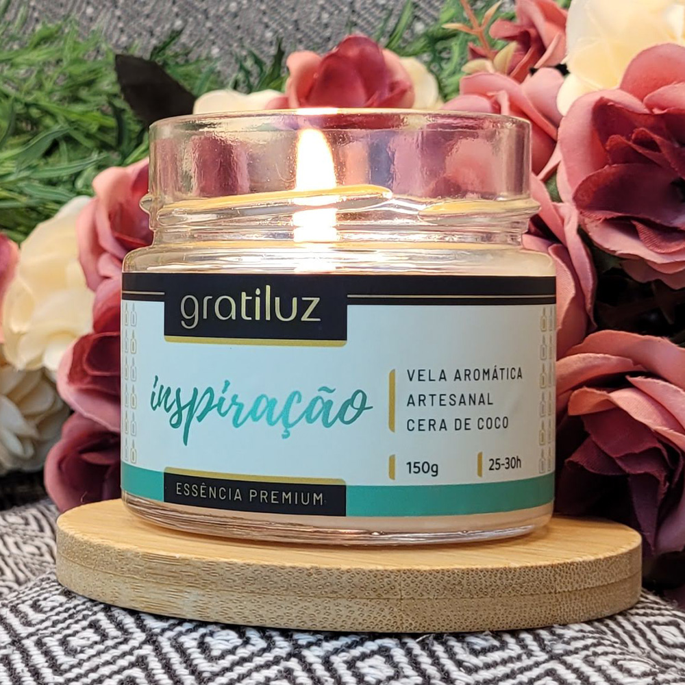 Vela Aromática Inspiração – Jasmim & Criatividade