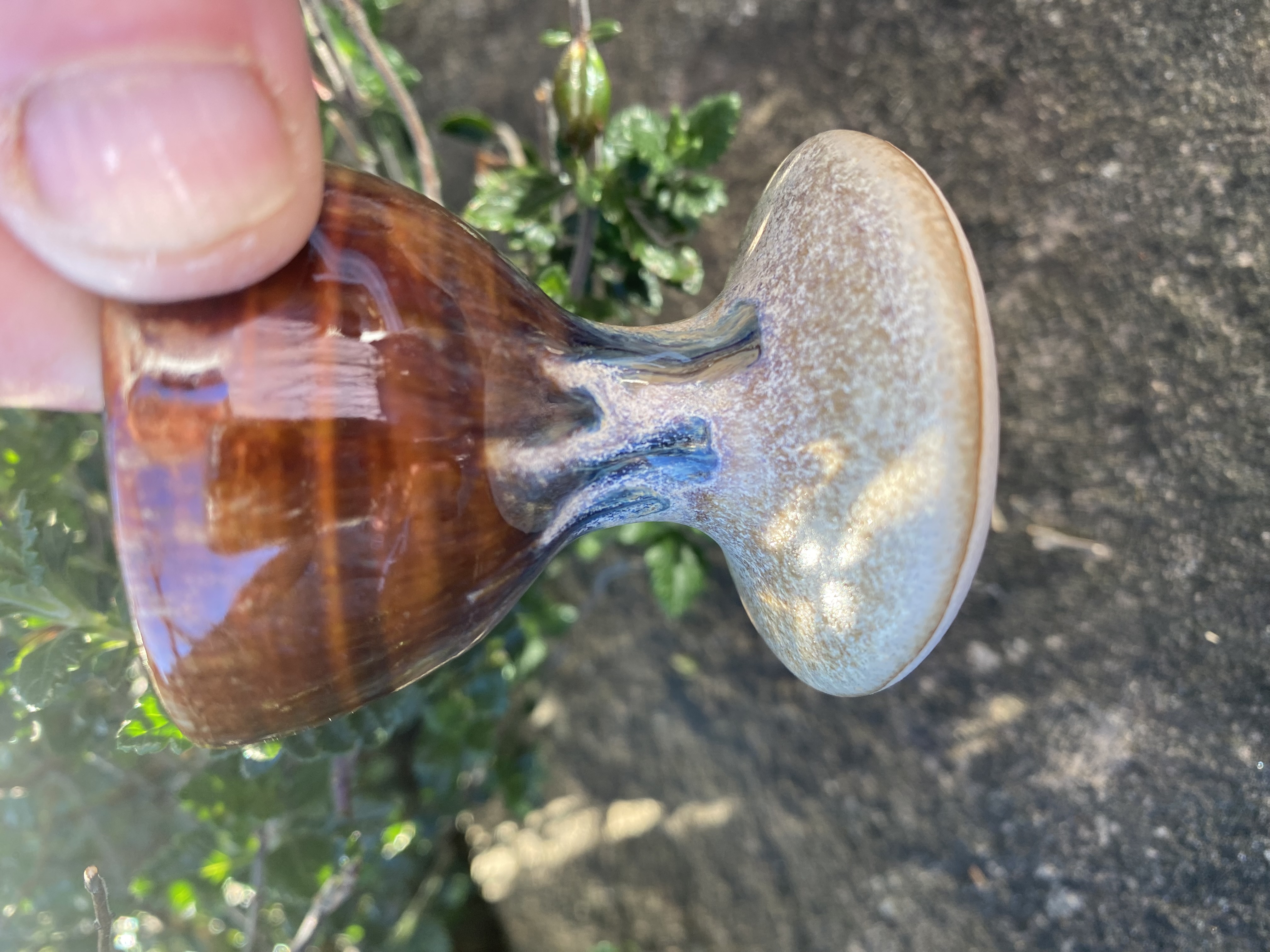 Handmade Ceramic Egg Cup and saucer