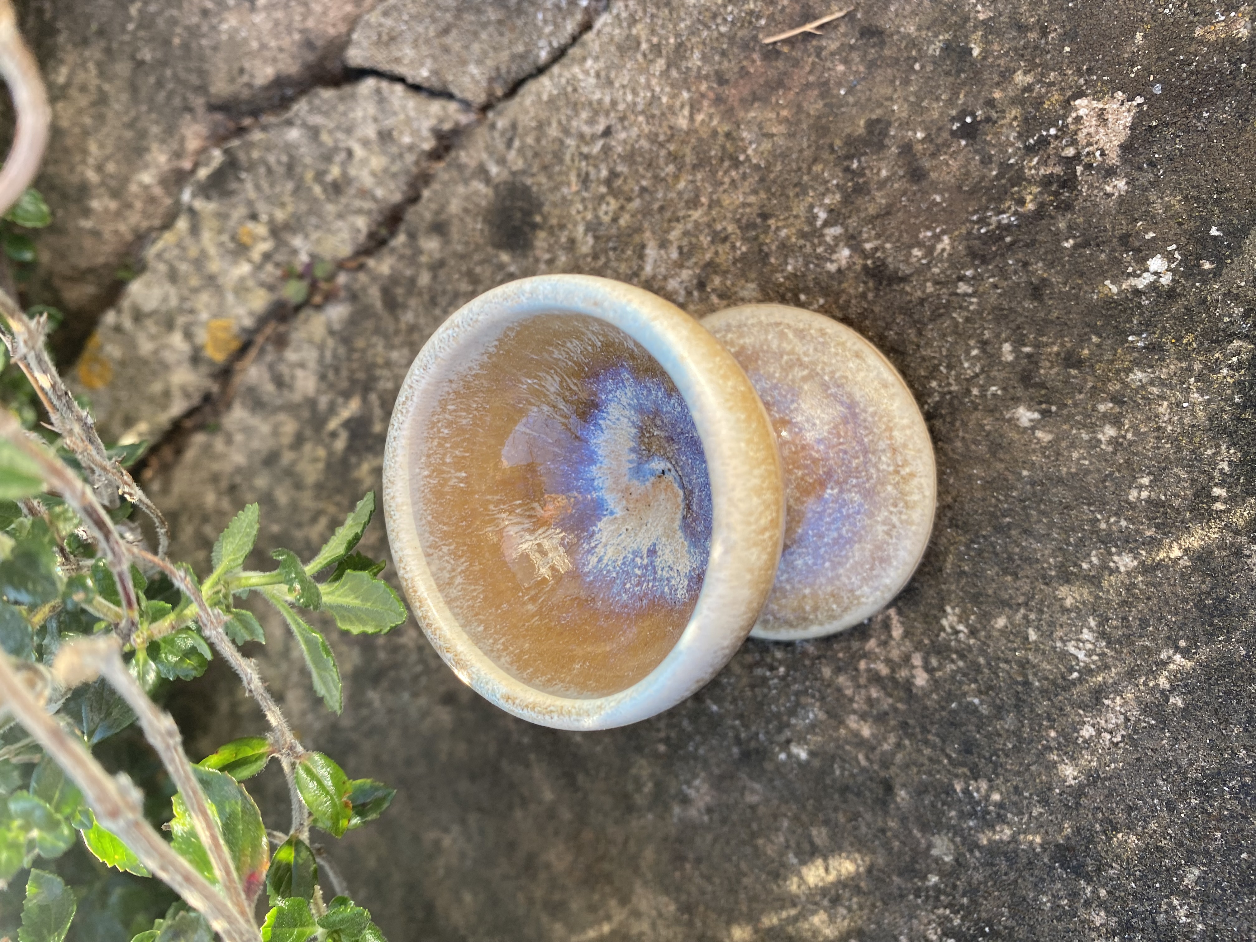 Handmade Ceramic Egg Cup and saucer