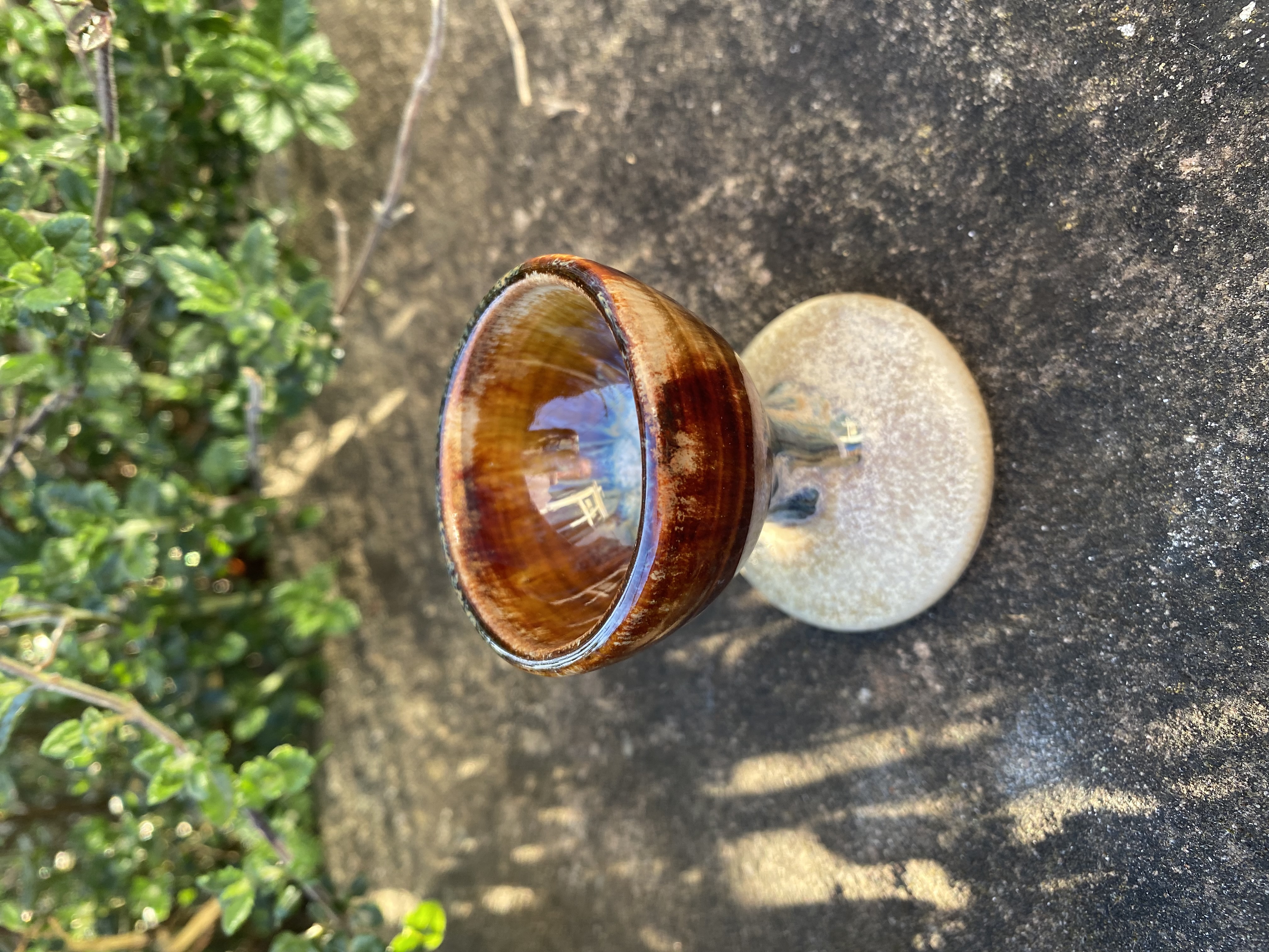 Handmade Ceramic Egg Cup and saucer