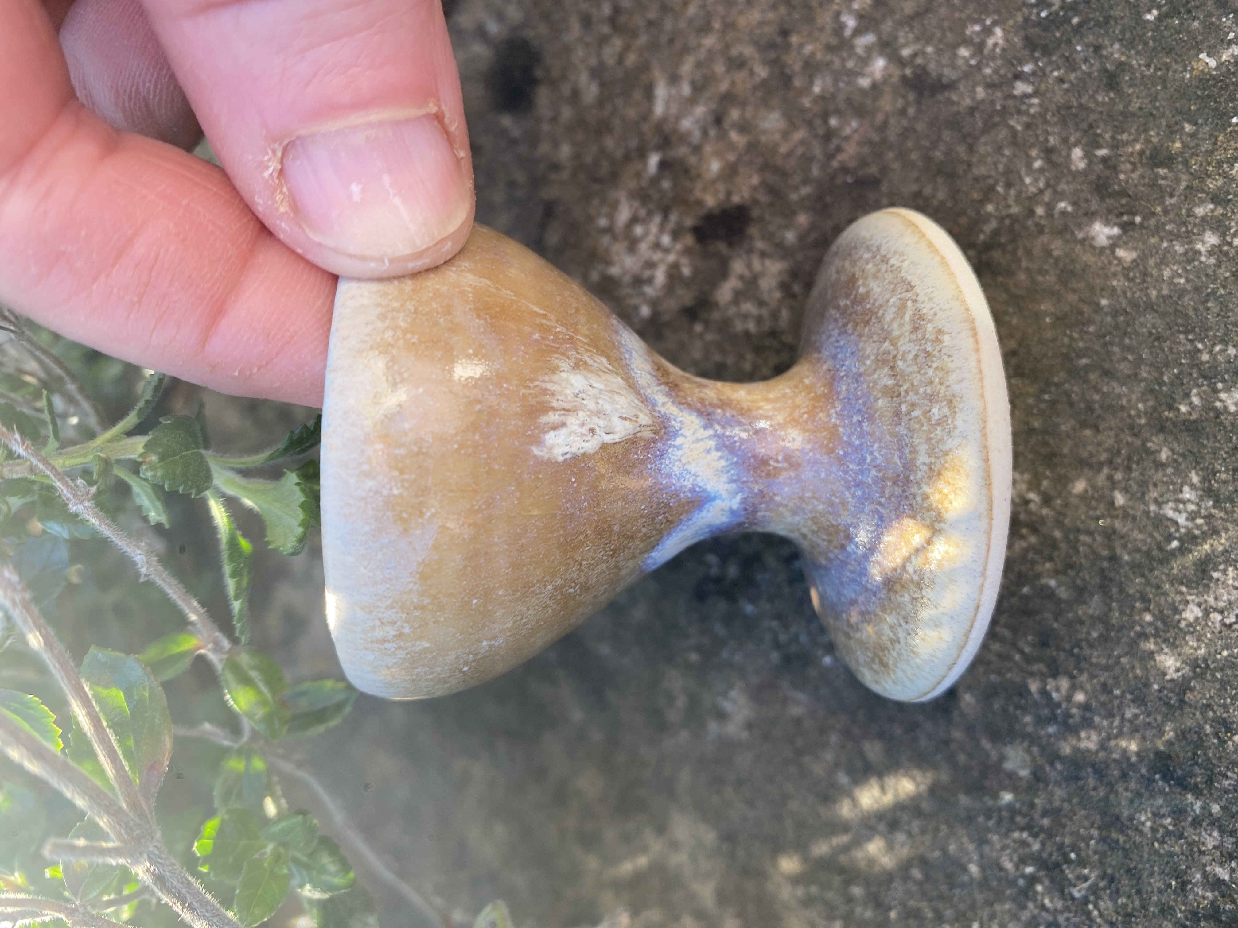 Handmade Ceramic Egg Cup and saucer