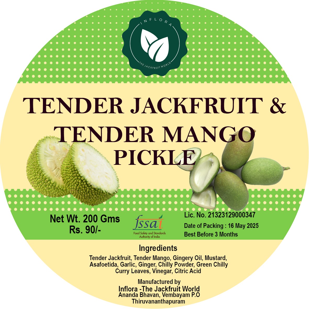 Tender Jackfruit & Tender Mango Pickle