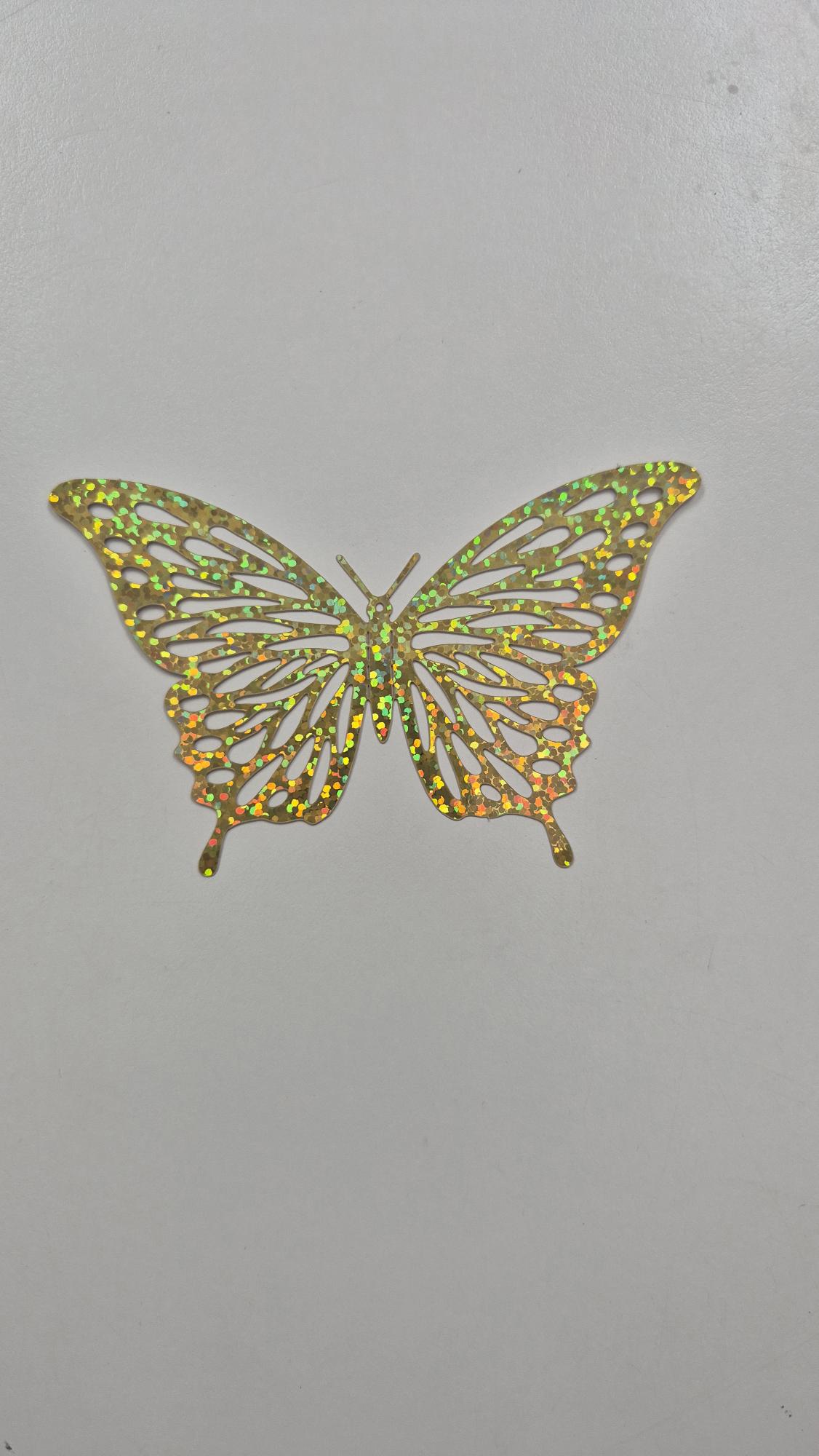 papillons grand, moyen, petit couleur or