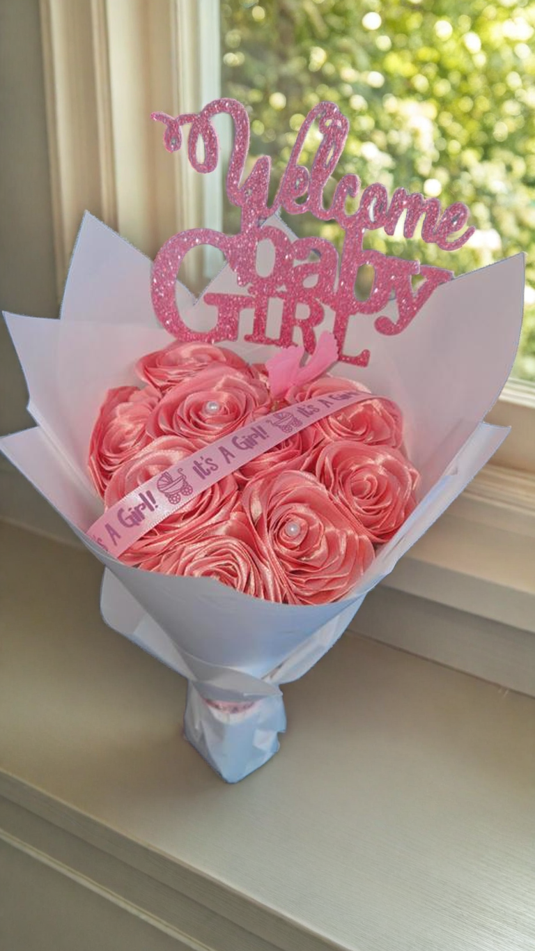 Bouquet baby-shower 10 rose