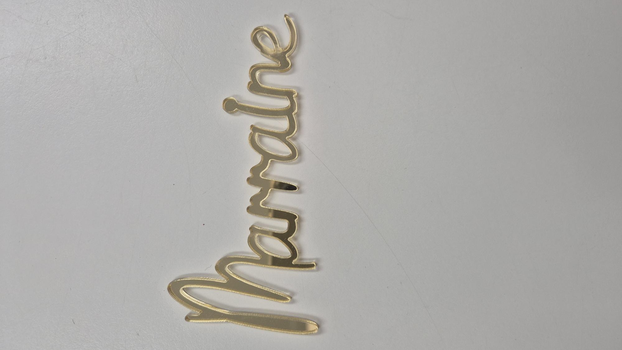 plaquette écriture  parrain, marraine