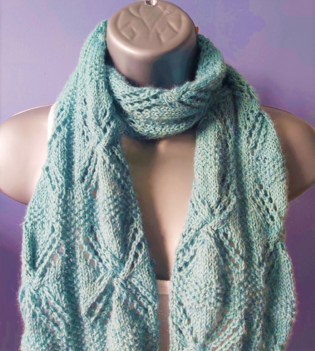 X Panel Scarf Knitting Pattern